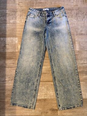 Vintage YMI Acid Wash Wide Leg Jeans- Y2K